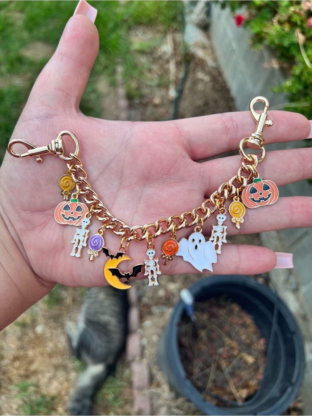 HALLOWEEN PURSE CHARM CHAIN